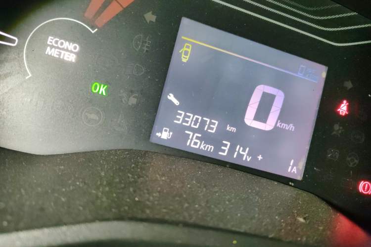 Used Dongfeng NAMMI EX1 2023 PRO Light Wind Edition Lightning Model Odometer Close Up