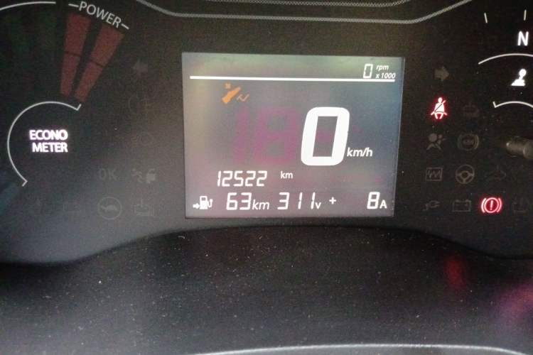 Used Dongfeng NAMMI EX1 2023 PRO Light Wind Edition Lightning Model Odometer Close Up