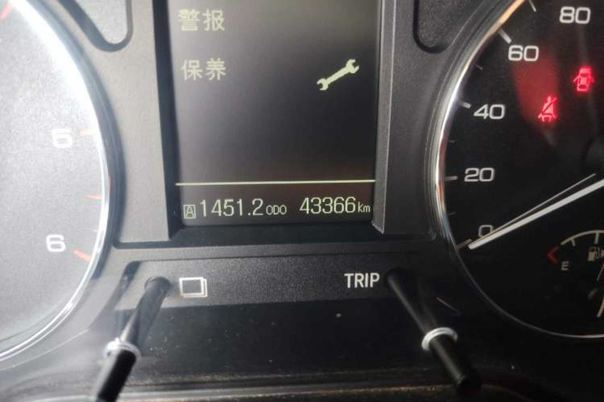 Used Dongfeng Ruichi 2018 2.5T Diesel Two-Wheel Drive Standard Version with Long Cargo Bed – ZD25T5 Odometer Close Up