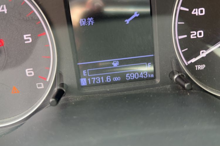 Used Dongfeng Ruichi 6 2020 2.3T Automatic All-Wheel-Drive Diesel Off-Road Version M9T Odometer Close Up