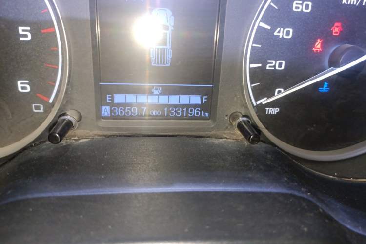 Used Dongfeng Ruichi 6 2020 2.3T Manual Two-Wheel Drive Diesel Standard Version China VI Emission Standard with Long Cargo Bed M9T Odometer Close Up
