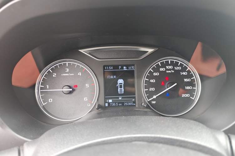 Used Dongfeng Ruichi 6 2021 2.3T Automatic All-Wheel Drive Diesel Luxury M9T Odometer Close Up