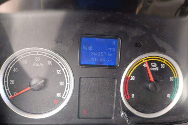 Used Dongfeng Xiaokang EC36 2021 Standard Model Ningde Times Battery Odometer Close Up