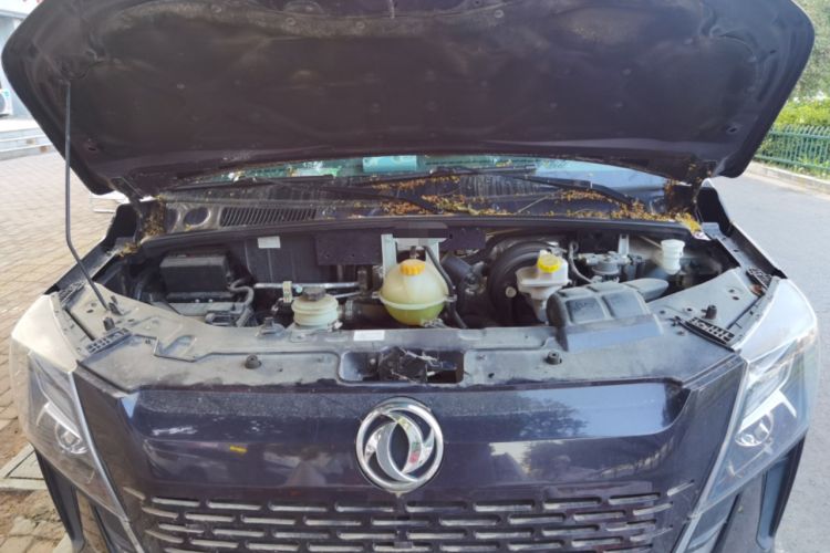Used Dongfeng Yufeng 2023 V9+ 2.0T Automatic Front-Wheel-Drive Short Wheelbase Mid-Roof Design—5/6-Seater Engine Bay