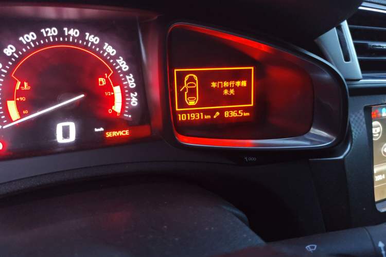 Used DS 4S 2016 1.6T Automatic Ruidong Version THP160 Odometer Close Up