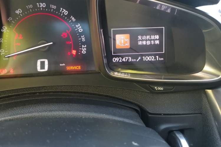Used DS 5 2012 1.6T Prestige Edition Odometer Close Up