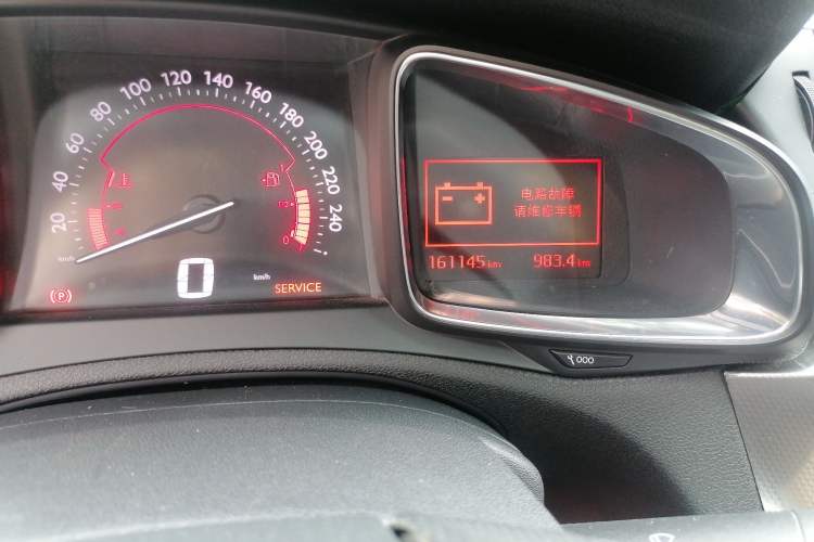 Used DS 6 2016 1.6T Elegant Edition THP160 Odometer Close Up