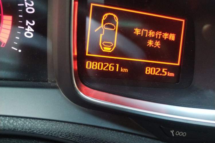 Used DS 6 2018 30THP ZhiShang Model Odometer Close Up