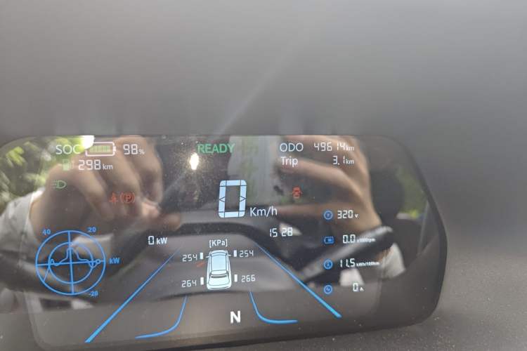Used Electric House YOUNG Light XiaoXin 2021 S300 4-seater Odometer Close Up