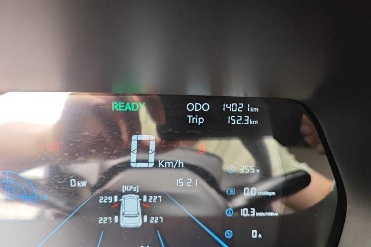 Used Electric House YOUNG Light XiaoXin 2021 S400 4-seater Odometer Close Up