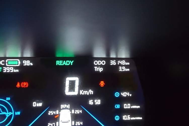 Used Electric House YOUNG Light XiaoXin 2021 L400 4-seater Odometer Close Up
