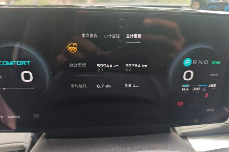 Used ENOVATE ME5 2021 PLUS JD.com Custom Edition Odometer Close Up