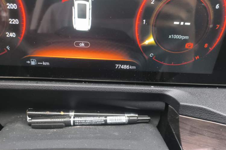Used EXEED Lanyue 2021 400T Two-Wheel-Drive Xingrui Pro Edition 7-Seater Odometer Close Up