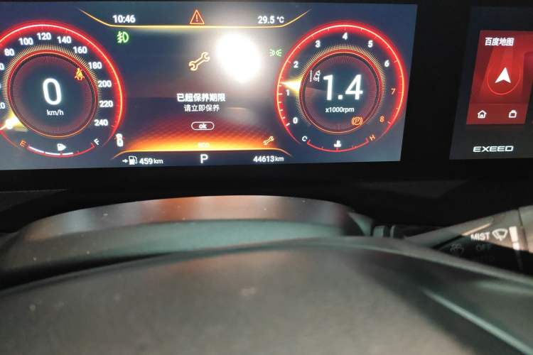 Used EXEED Lanyue 2021 400T Two-Wheel Drive Starlight Pro Edition 7-Seater Odometer Close Up