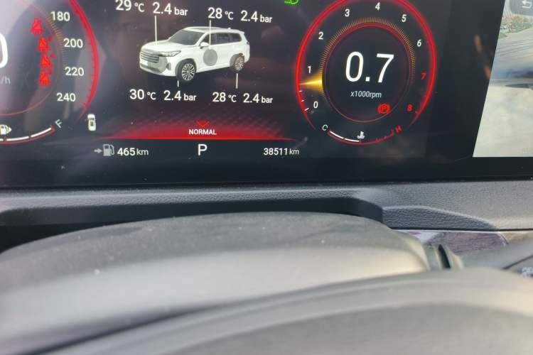 Used EXEED Lanyue 2021 290T Two-Wheel Drive Starry Edition Odometer Close Up