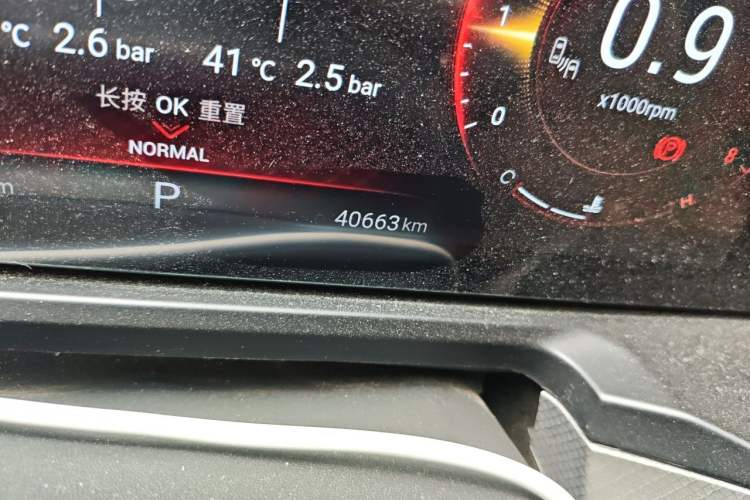Used EXEED Lanyue 2021 290T Two-Wheel Drive Starry Edition Odometer Close Up