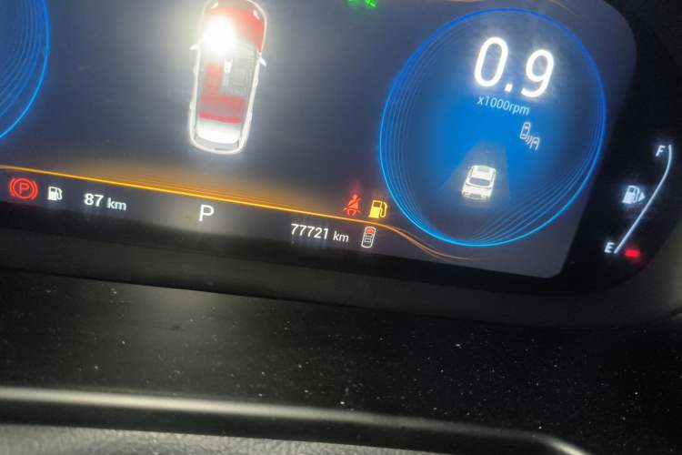 Used EXEED Lingyun 2020 1.6T Two-Wheel Drive Star Edition Odometer Close Up