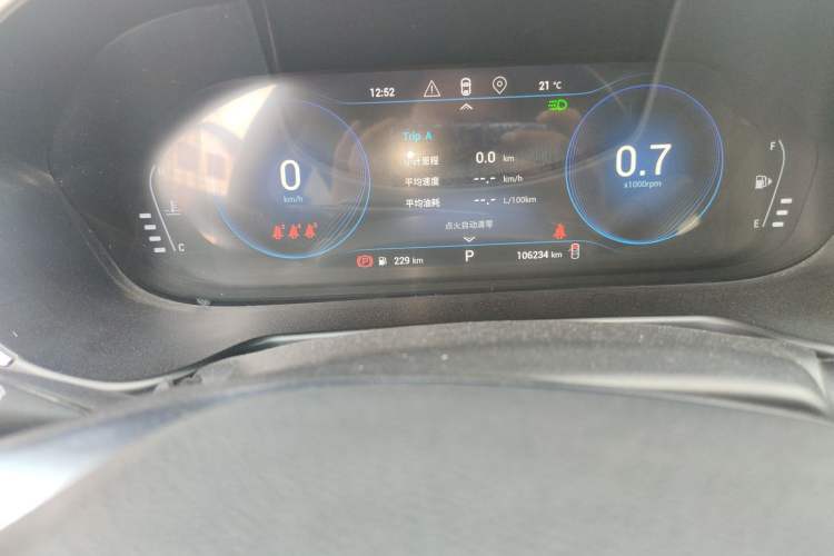 Used EXEED Lingyun 2019 1.6T Two-Wheel Drive Diamond Edition Odometer Close Up