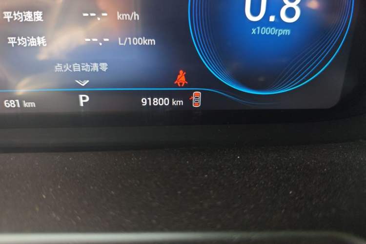 Used EXEED Lingyun 2019 1.6T Two-Wheel Drive Diamond Edition Odometer Close Up