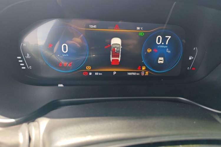 Used EXEED Lingyun 2019 1.6T Four-Wheel Drive Flagship Edition Odometer Close Up