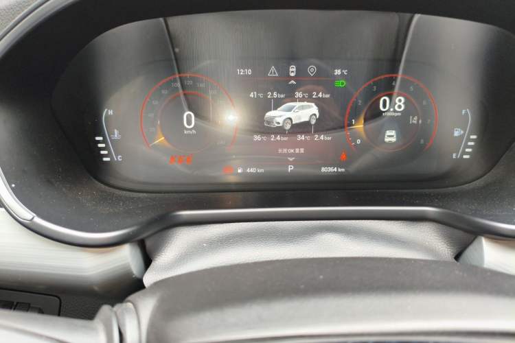 Used EXEED Lingyun 2019 1.6T Two-Wheel Drive Diamond Edition Odometer Close Up