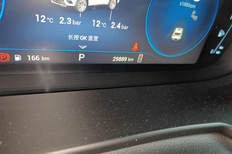Used EXEED Lingyun 2019 1.6T Four-Wheel Drive Flagship Edition Odometer Close Up