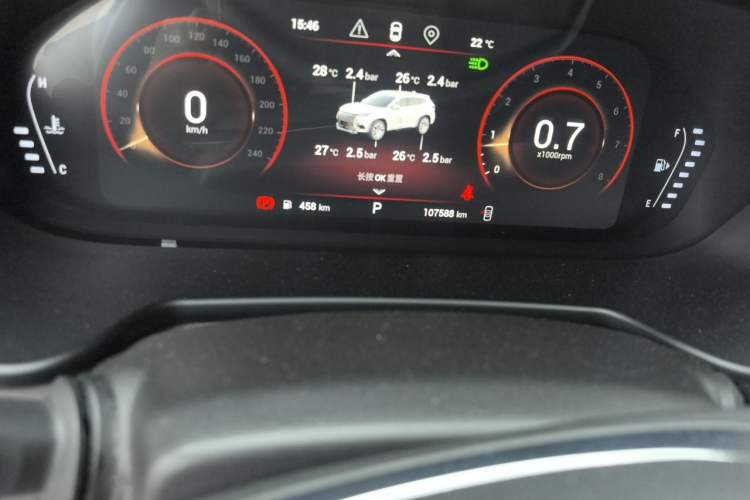 Used EXEED Lingyun 2019 1.6T Two-Wheel Drive Diamond Edition Odometer Close Up