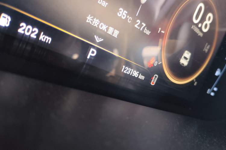 Used EXEED Lingyun 2019 1.6T Two-Wheel Drive Diamond Edition Odometer Close Up