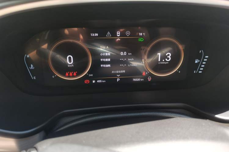 Used EXEED Lingyun 2019 1.6T Two-Wheel Drive Diamond Edition Odometer Close Up