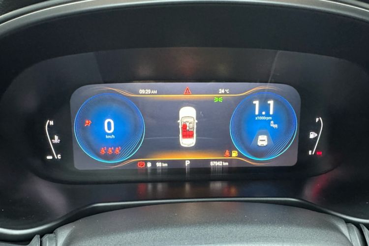 Used EXEED Lingyun 2020 1.6T Two-Wheel Drive Star Edition Odometer Close Up