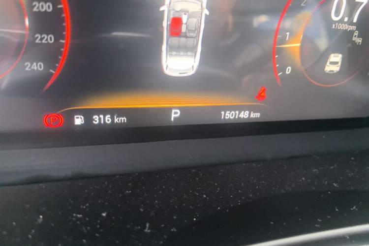 Used EXEED Lingyun 2020 1.6T Two-Wheel Drive Star Edition Odometer Close Up