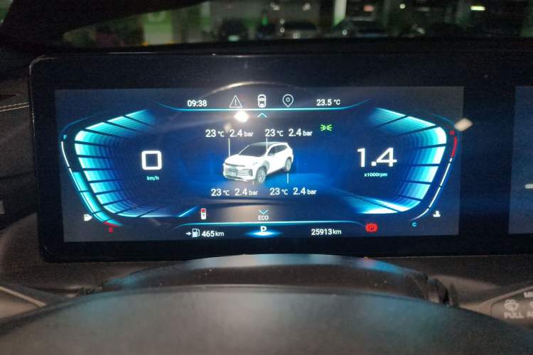 Used EXEED Lingyun 2021 290T Two-Wheel Drive Starry Edition Instrument Cluster