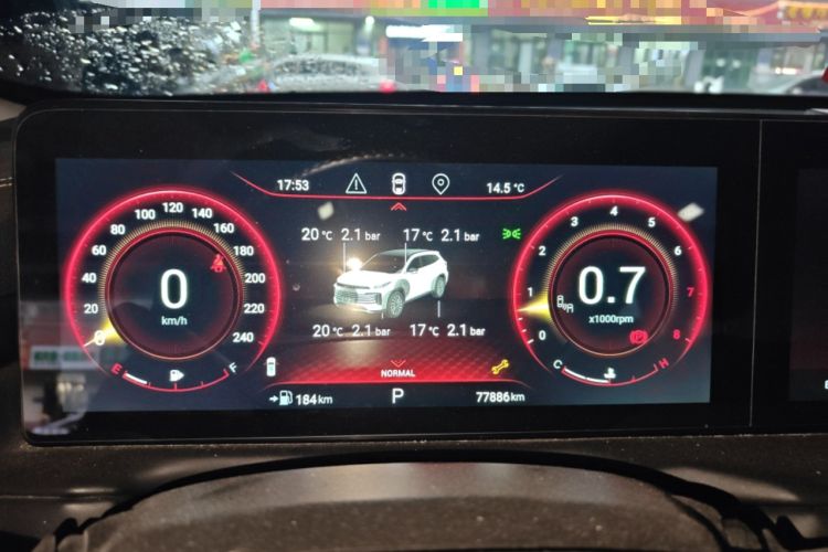 Used EXEED Lingyun 2021 290T Two-Wheel Drive StarRui Edition Instrument Cluster