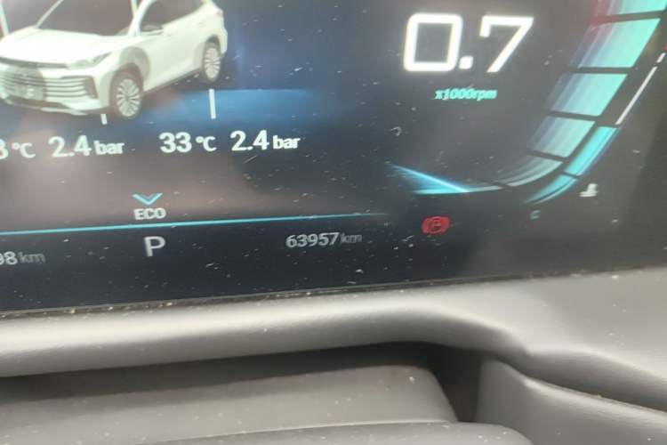 Used EXEED Lingyun 2021 290T Two-Wheel Drive Star Edition Odometer Close Up