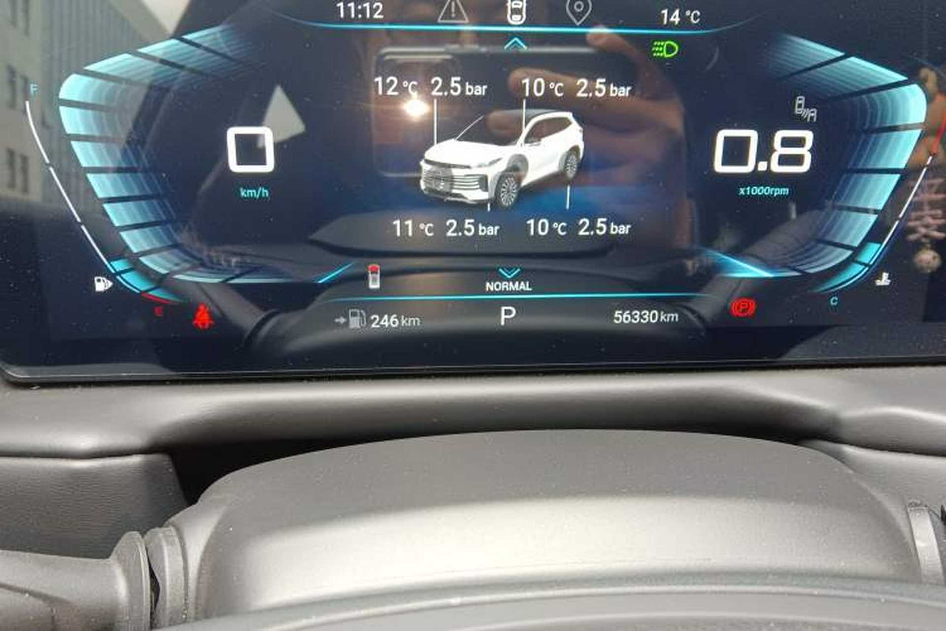 Used EXEED Lingyun 2021 290T Two-Wheel Drive Starry Edition Odometer Close Up