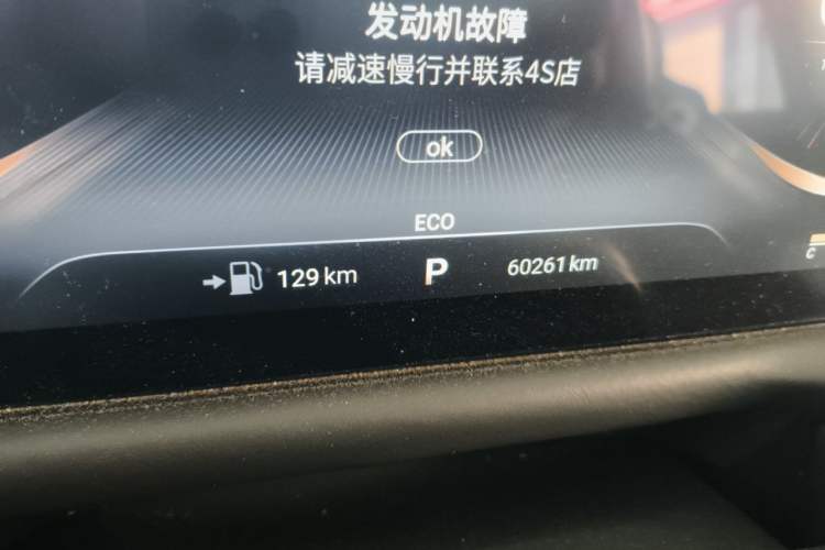 Used EXEED Lingyun 2021 290T Two-Wheel Drive Starry Edition Odometer Close Up