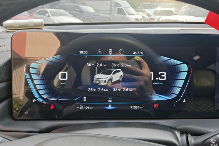 Used EXEED Lingyun 2021 290T Two-Wheel Drive Star Edition Instrument Cluster