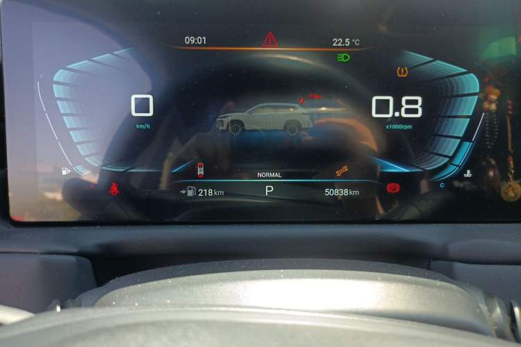 Used EXEED Lingyun 2021 290T Two-Wheel Drive Starry Edition Odometer Close Up