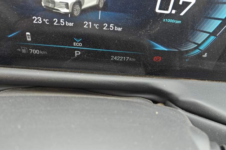 Used EXEED Lingyun 2021 290T Two-Wheel Drive Starry Edition Odometer Close Up