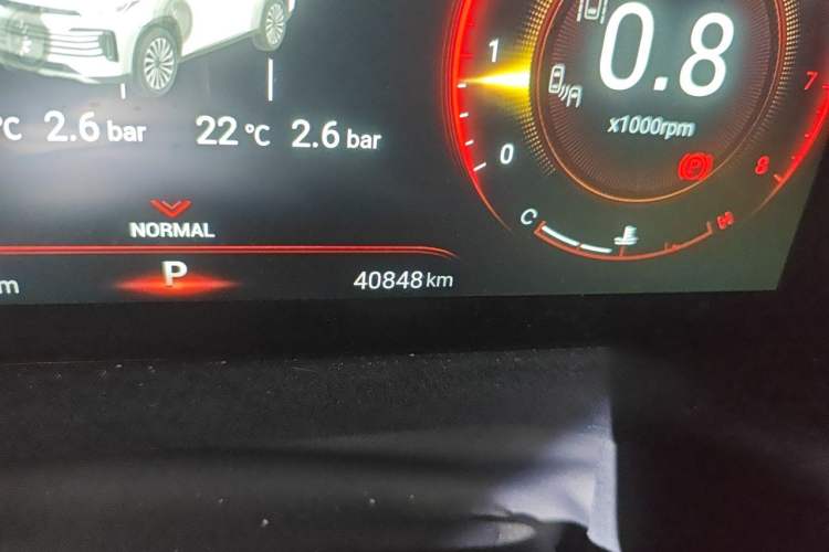 Used EXEED Lingyun 2023 400T Two-Wheel-Drive Star Prestige Edition Odometer Close Up