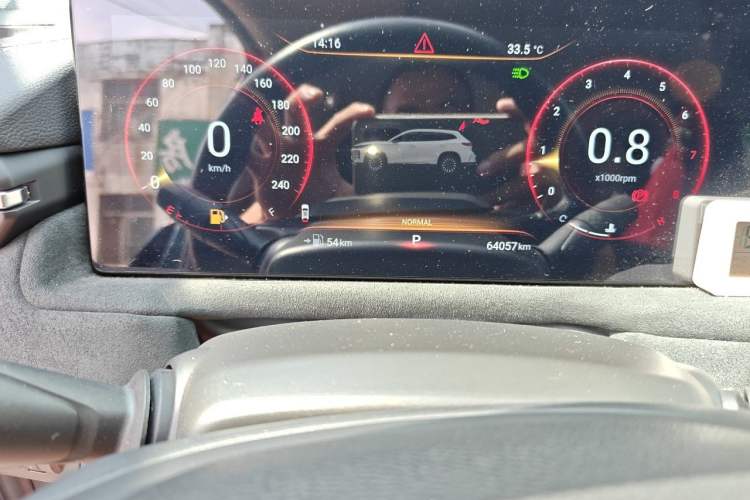 Used EXEED Lingyun 2023 400T Two-Wheel Drive StarRui Pro Edition Odometer Close Up