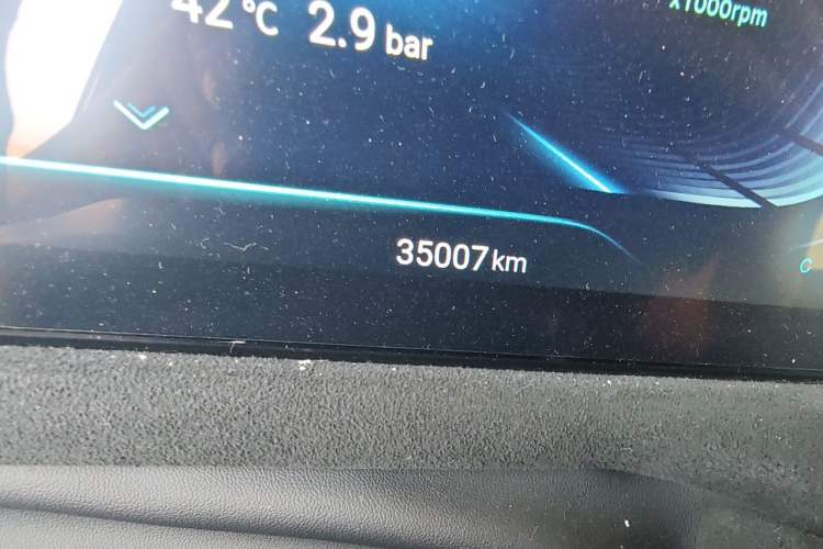 Used EXEED Lingyun 2023 300T Two-Wheel Drive Starry Edition Odometer Close Up