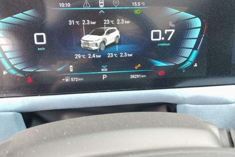 Used EXEED Lingyun 2023 Lingyun S 400T All-Wheel-Drive CCPC Champion Edition Odometer Close Up