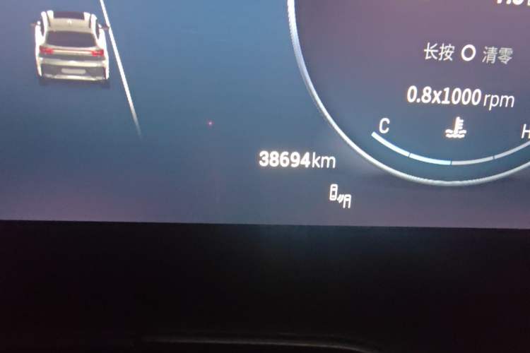 Used EXEED Lingyun 2024 300T Two-Wheel Drive Starlight Edition Odometer Close Up