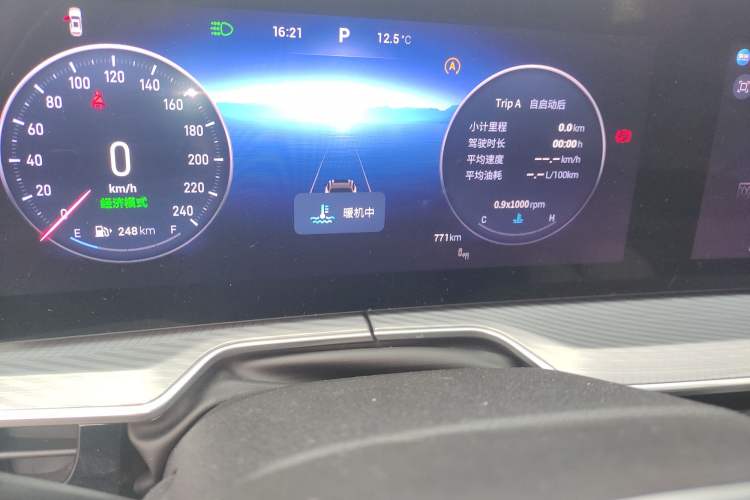 Used EXEED Lingyun 2025 Model 300T Two-Wheel-Drive Moonlit Night Edition Odometer Close Up