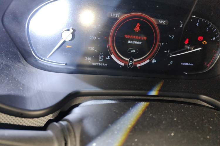 Used EXEED TX 2019 1.6T Four-Wheel Drive Platinum Edition Odometer Close Up