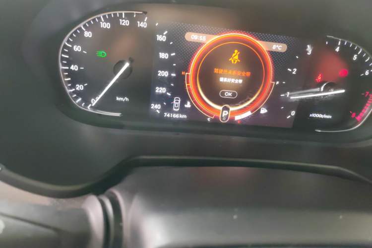Used EXEED TX 2019 1.6T Four-Wheel Drive Platinum Edition Odometer Close Up