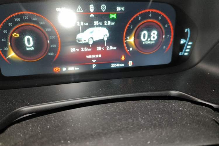 Used EXEED TX 2020 1.6T Two-Wheel Drive Star Edition Odometer Close Up