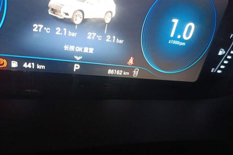 Used EXEED TX 2020 1.6T Two-Wheel Drive Star Edition Odometer Close Up