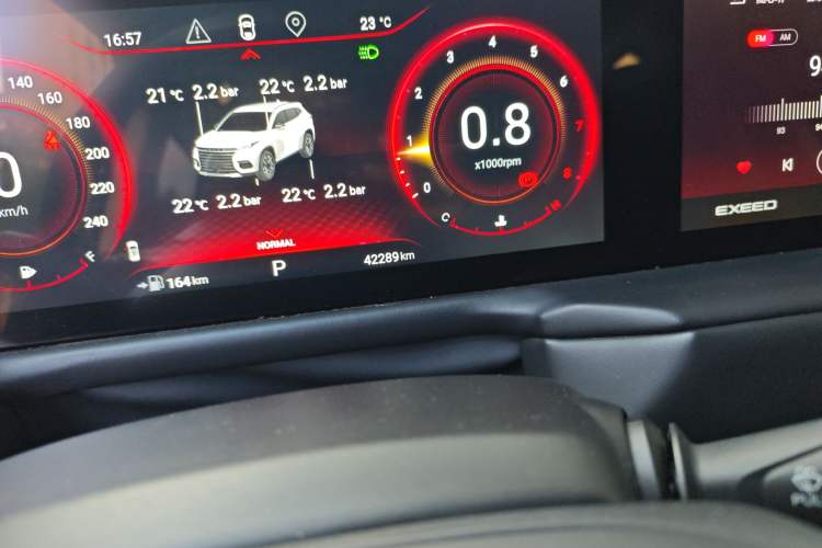 Used EXEED TX 2021 1.6T Two-Wheel Drive Superpower No. 3 Odometer Close Up
